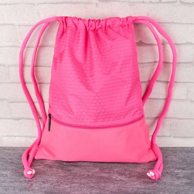 Tide brand sports bag mouth bag swimming bag basketball bag men's and female fitness bag pull rope bag drawing rope backpack backpack
