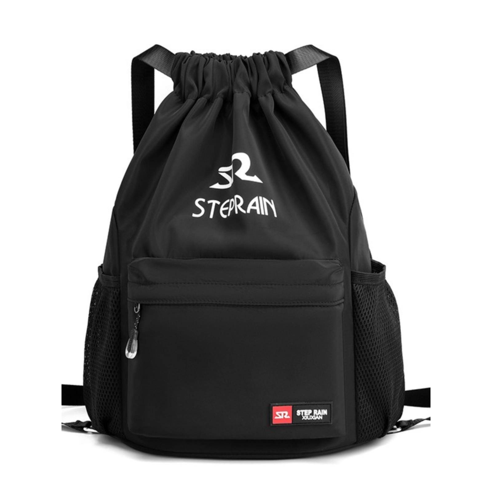 Large -capacity men's and women's travel sports beam pocket drawing rope bare bag shoe storage bag fitness bag basketball training bag