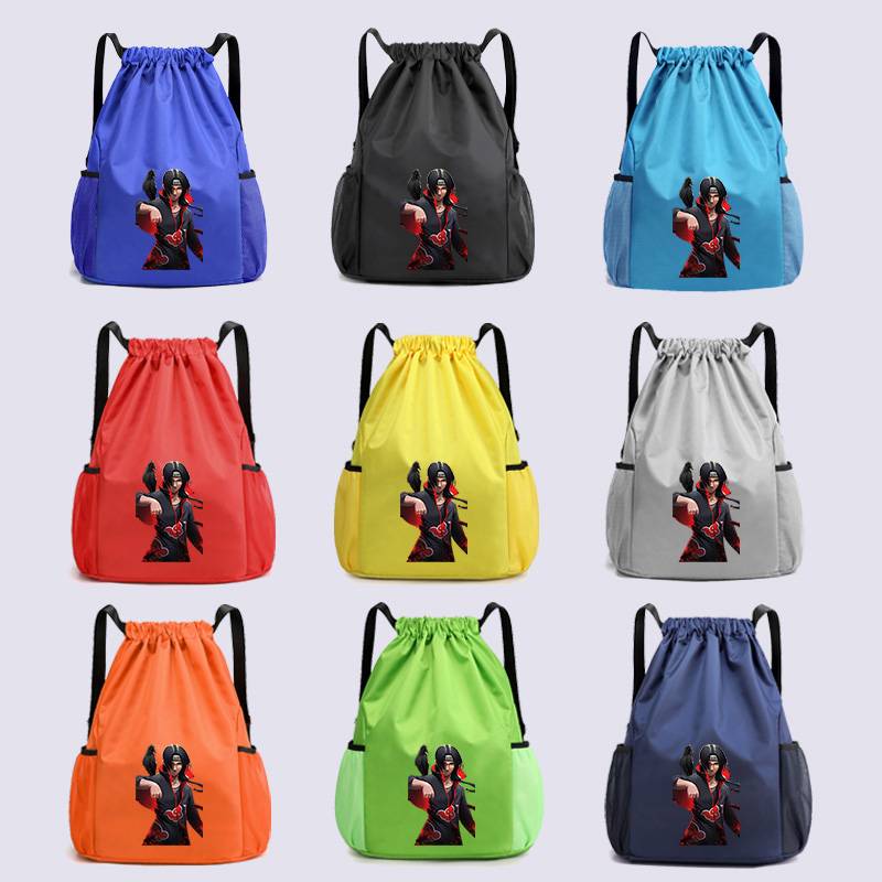 Beam -mouth bags, wet wet separation separation of men's and women's swimming bag Naruto basketball bag drawing stump fitness sports backpack