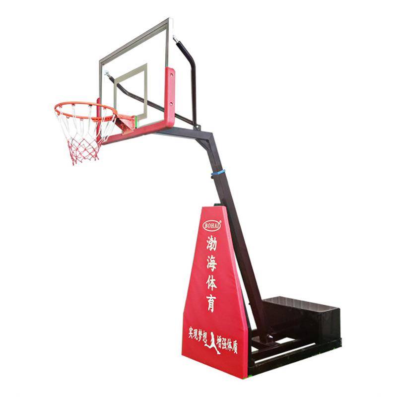 Indoor stadium training hand -lifted basketball rack children's primary and secondary school students outdoor mobile lifting basketball rack