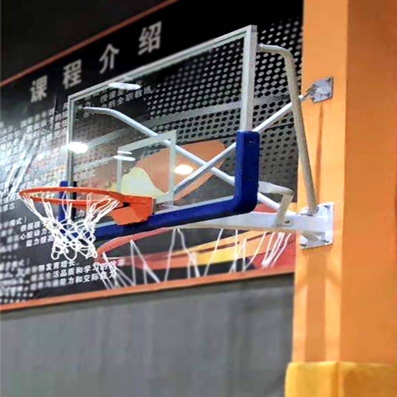 Wall -mounted short extension basketball rack