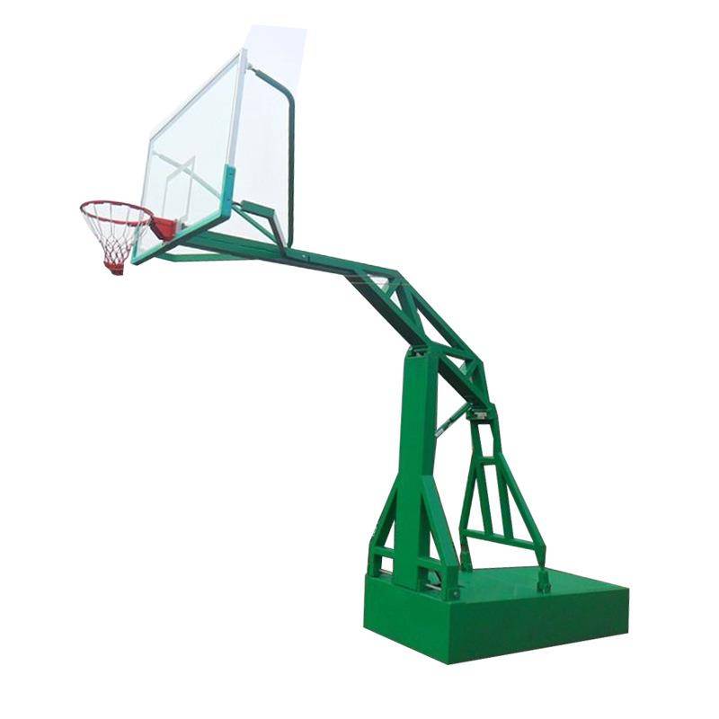 Outdoor school imitation hydraulic flattelling box basketball rack adult standard competition professional basketball rack mobile buckle basketball rack
