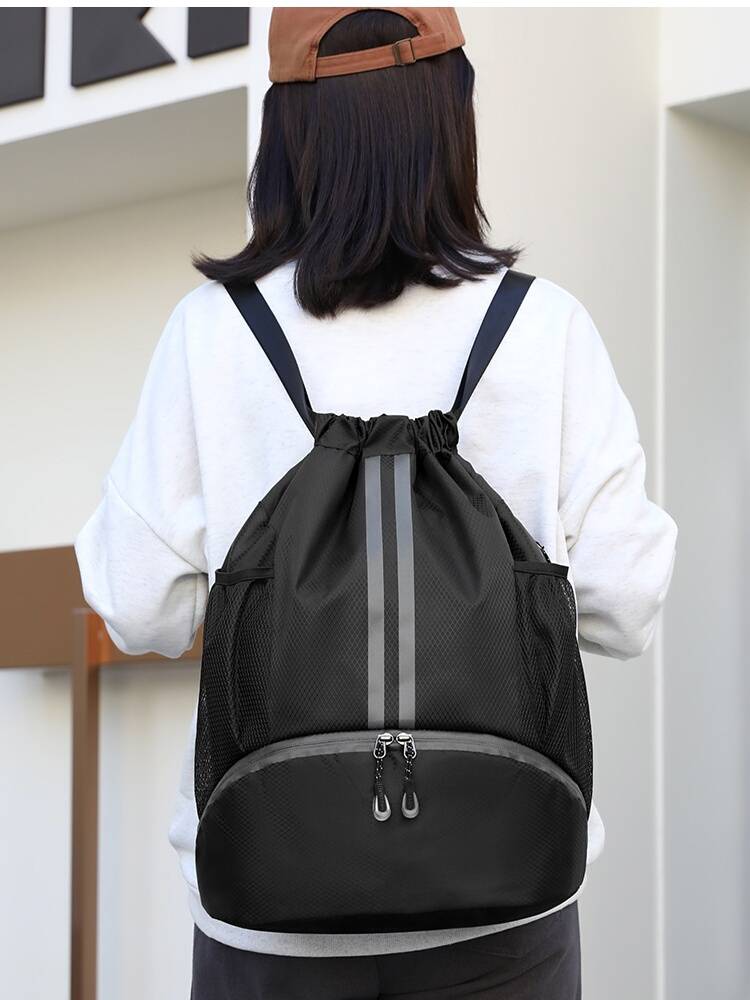 Basketball bag training backpack bundle pocket pumping swimming storage bag dry and wet separation sports pumping band basketball bag