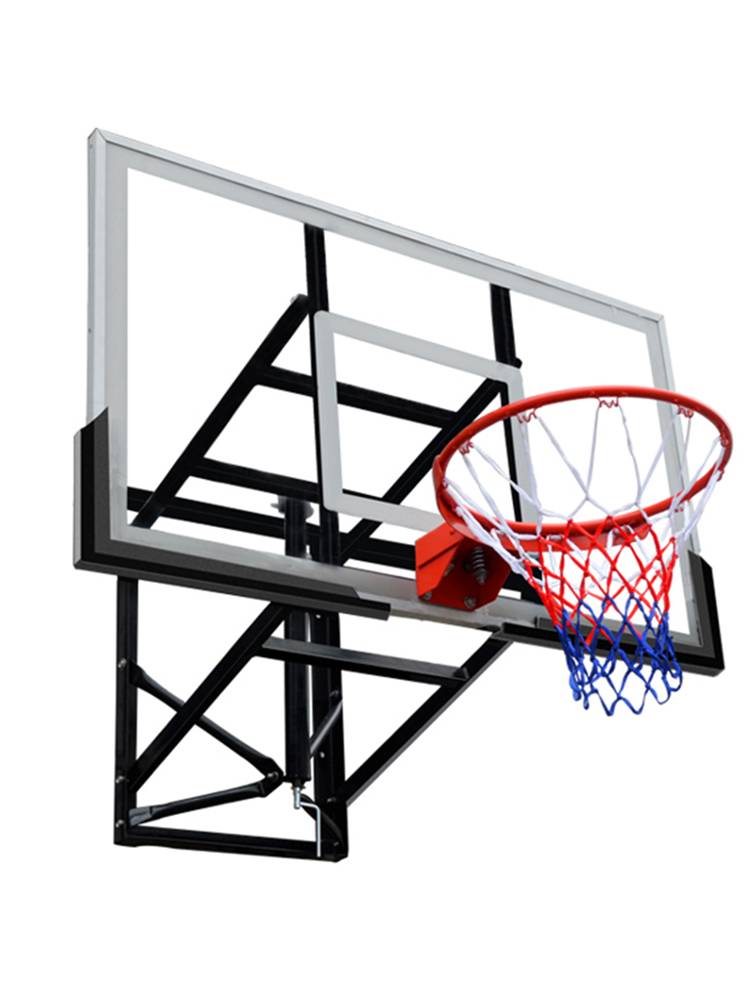 Basketball frame hanging outdoor rebound standard Outdoor adult basketball rack shooting frame indoor children's household use can be lifted