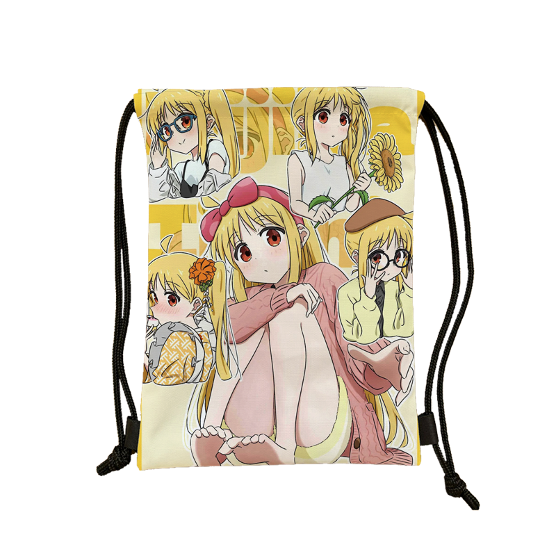 Anime lonely rock series waterproof storage bag large -capacity bundle mouth high face value basketball bag