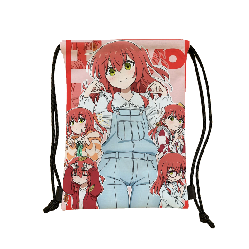 Anime lonely rock series waterproof storage bag large -capacity bundle mouth high face value basketball bag