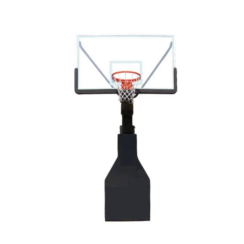 Matte black Olympic luxury manual hydraulic basketball rack
