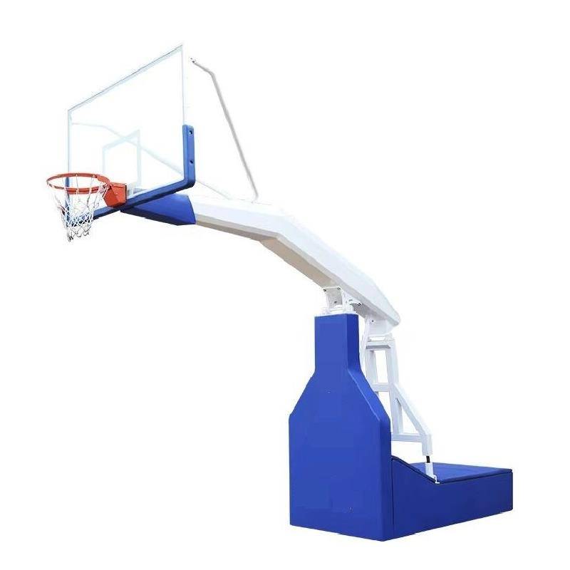 Chuangku white version of manual hydraulic basketball rack