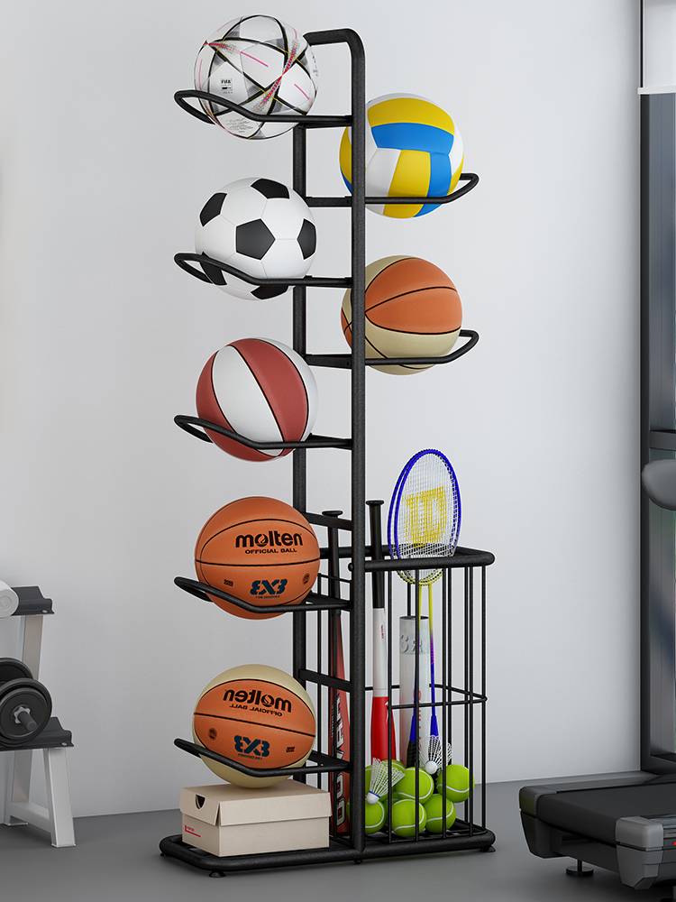 Basketball storage frame household room football settings furnishing sports equipment ball frame sports ball harvesting basket