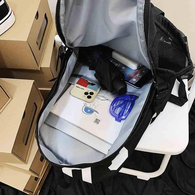 Basketball bag multifunctional training backpack backpack hand -made capacity sports bag Student drawing basketball backpack football