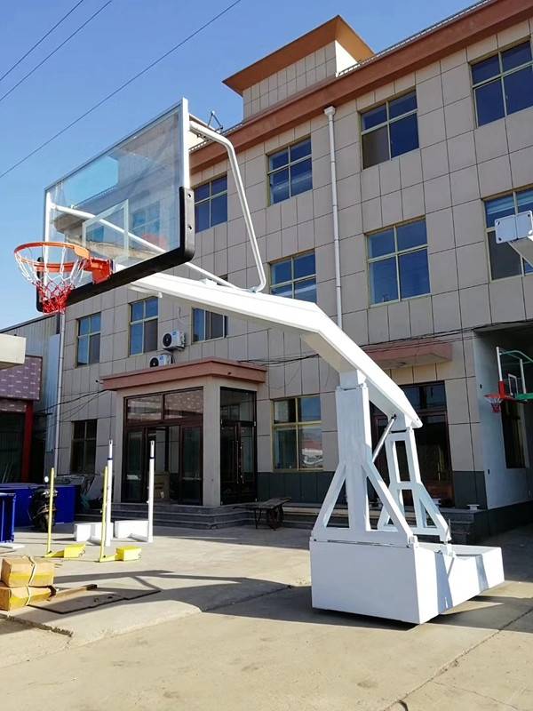 Electric remote control Hydraulic outdoor adult standard competition mobile lifting basketball rack basketball rack room professional manual manual