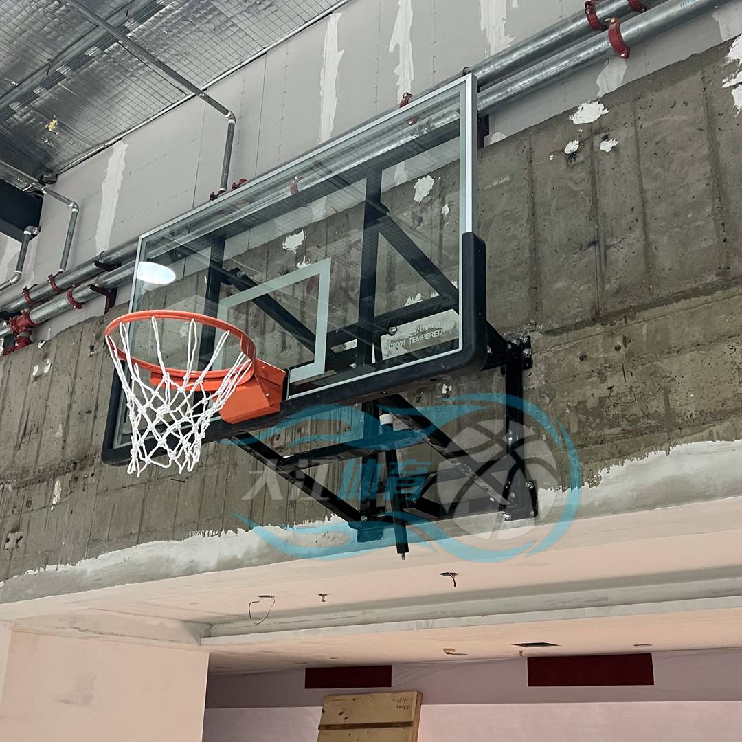 Adult hanging wall lifting basketball rack