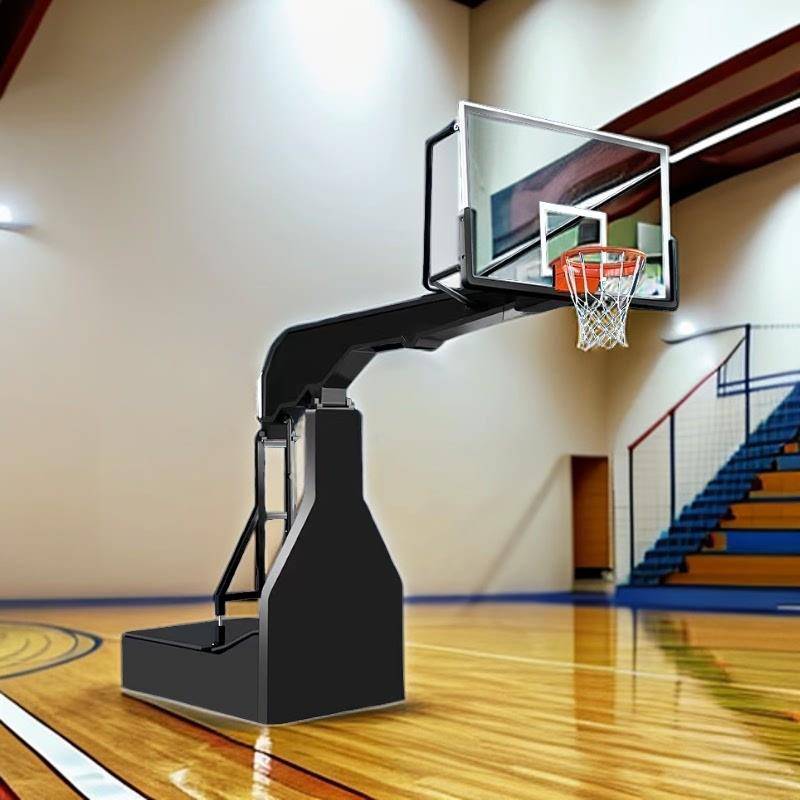 Available hydraulic basketball rack FIBA standard competition for adult team outdoor professional basketball racks for manufacturers