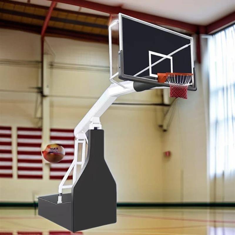 Available hydraulic basketball rack FIBA standard competition for adult team outdoor professional basketball racks for manufacturers