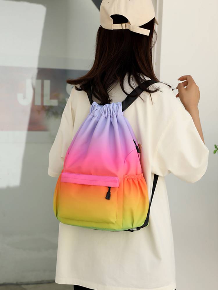 Custom bundle pocket backpack Oxford cloth travel bag sports backpack fitness bag training bag basketball bag large capacity