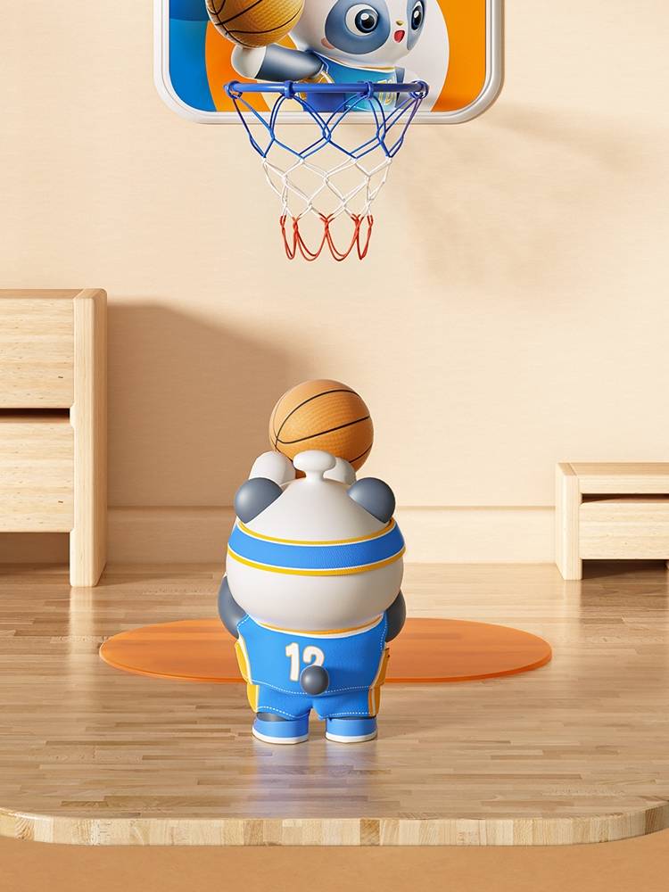 Children's basketball rack toy can be lifted and invested in basketball frame 2 1 3 baby 6 -year -old ball girl indoor household 763J