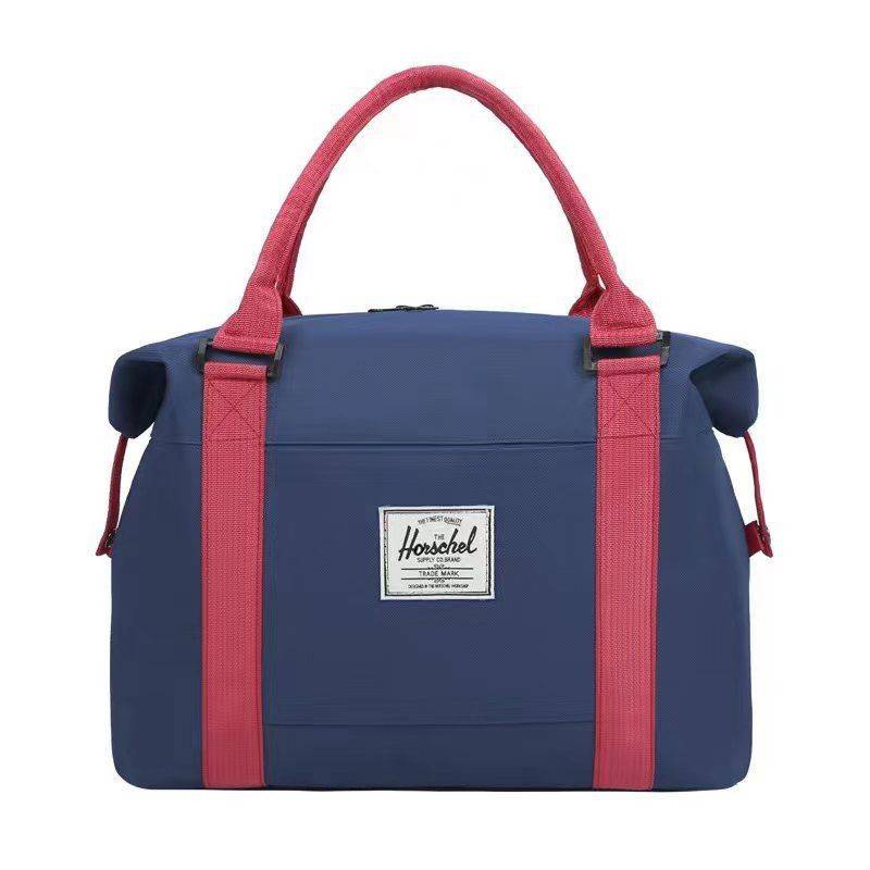 Canvas handbag Large -capacity travel business trips men's luggage bag fitness portable short -distance tie rod female boarding bag