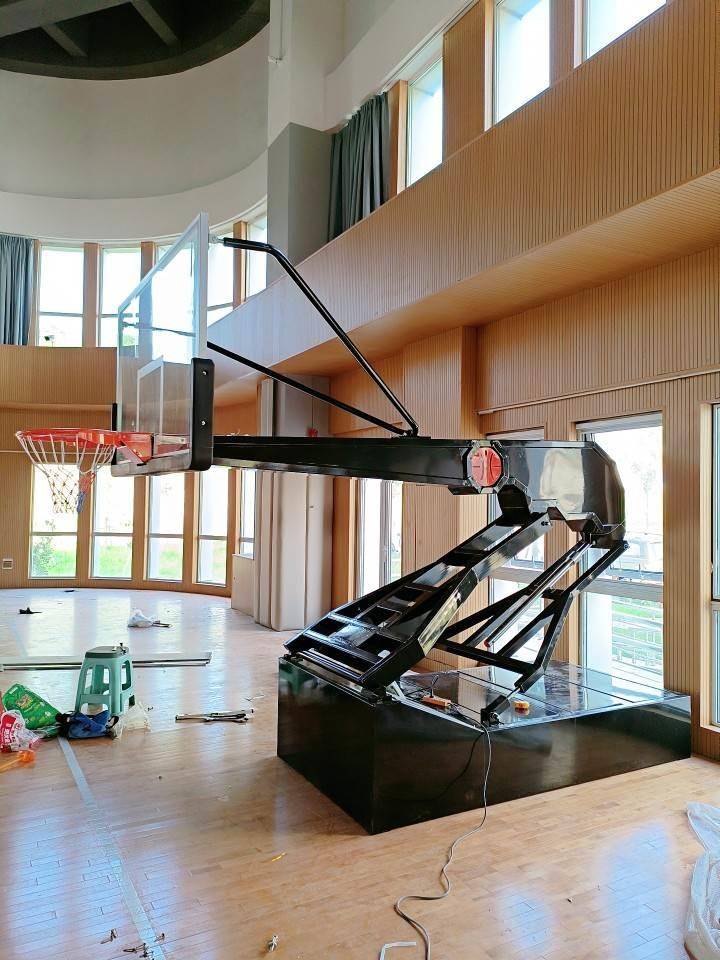 Lift basketball rack indoor outdoor adult adolescents and adolescents, hand -electric hydraulic folding standards can move baskets