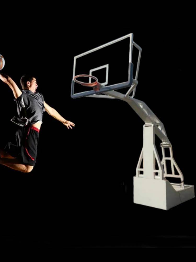 Lift basketball rack indoor outdoor adult adolescents and adolescents, hand -electric hydraulic folding standards can move baskets