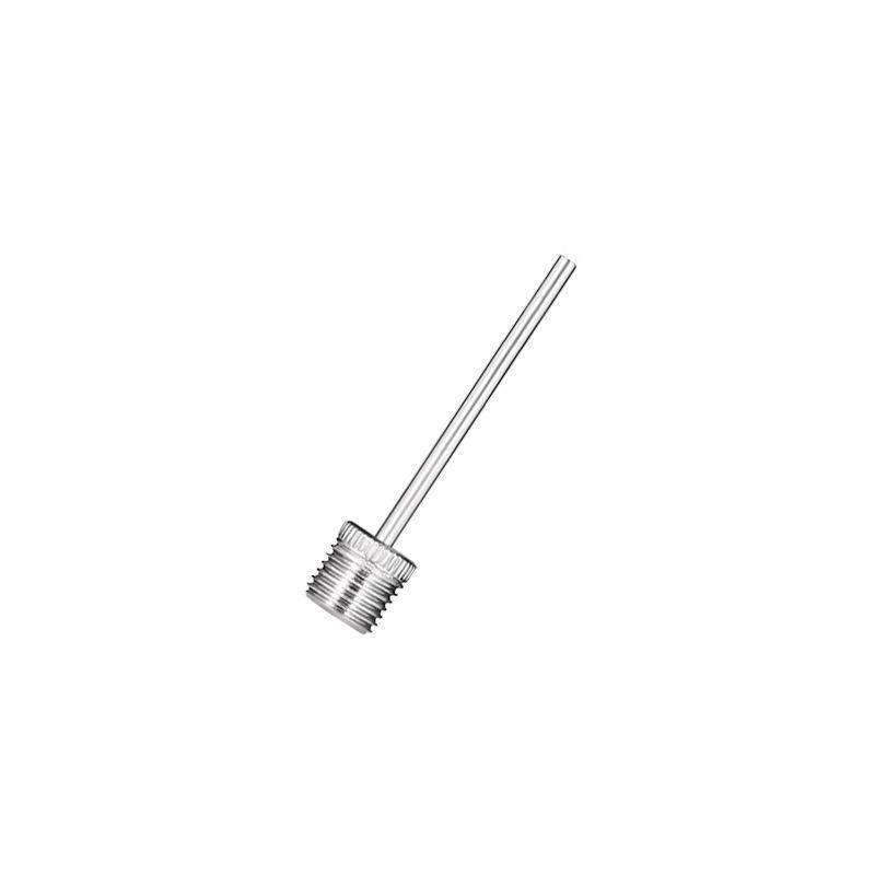 A stainless steel needle