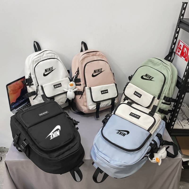 Nike Nike Plapium Large -capacity Men's High School Student School Bag Fashion Travel Casual Pack Computer Backpack Women