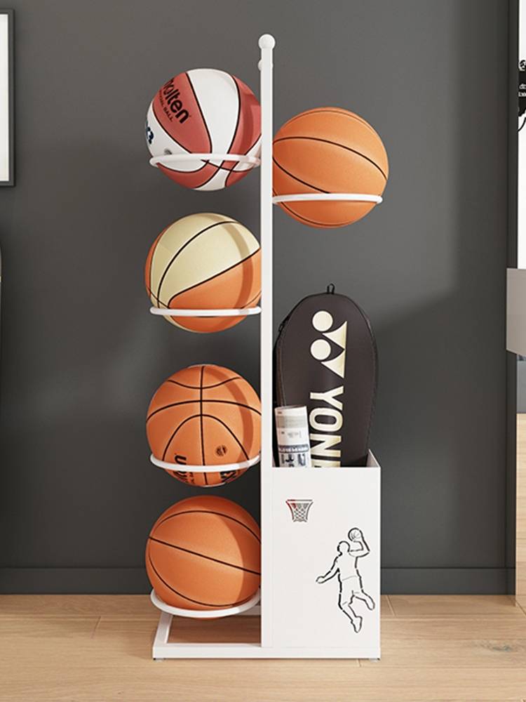 Simple household children's basketball storage racks Played racks Kindergarten Balls Badminton Raipry Basketball Basketball Basketball