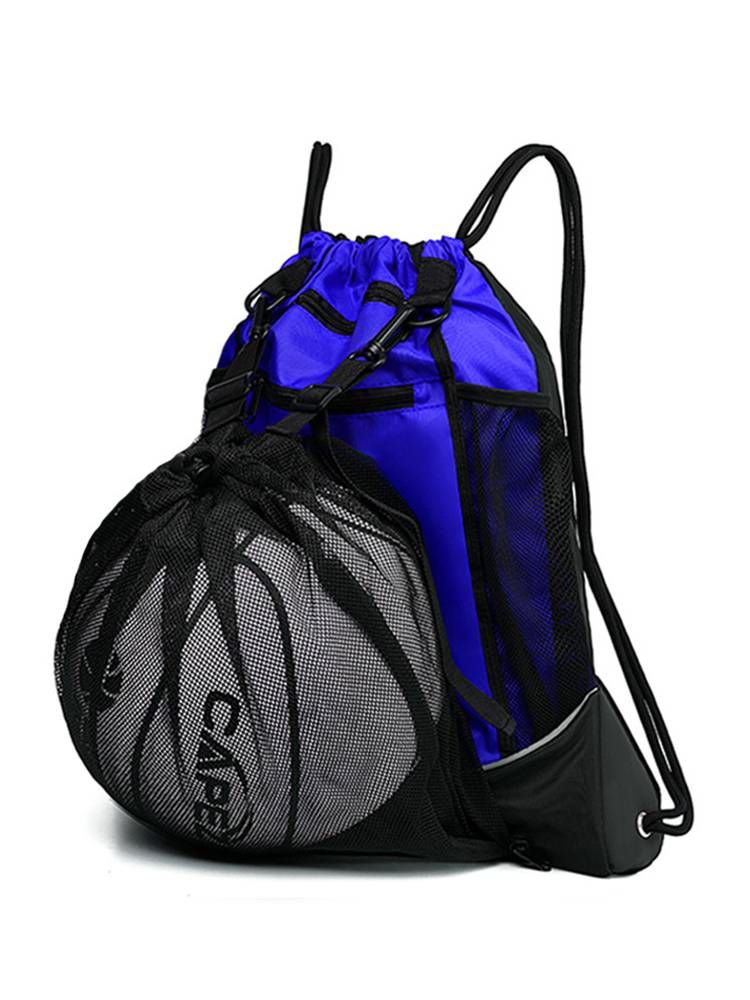 Basketball bag, large -capacity training bag football bag Student children's multi -function storage bag pull rope net pocket backpack
