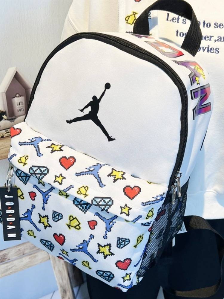 New Flying Men's Big Capacity Mini Backpack Male Students High School Sports American Basketball Bags Bags Bag