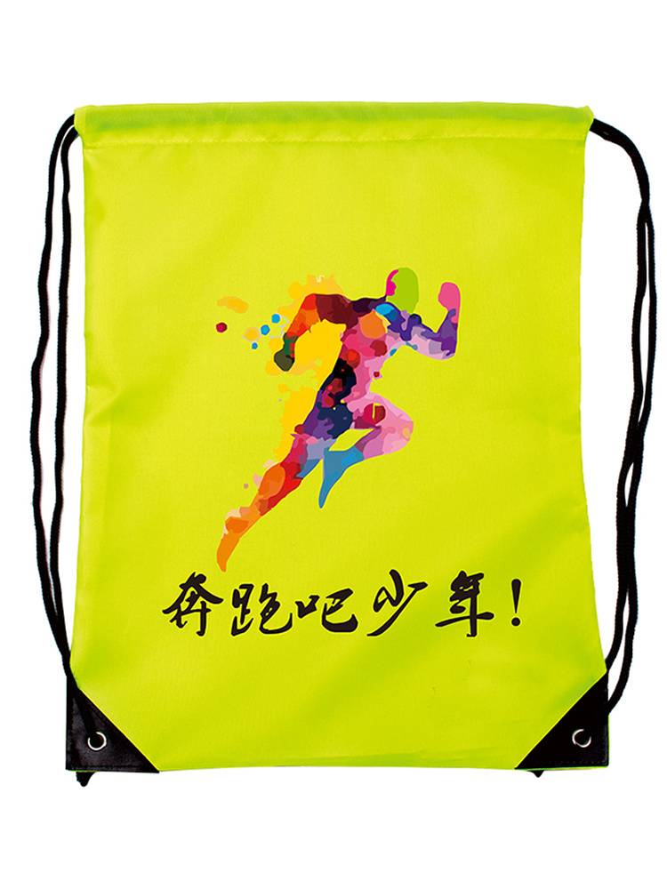 210D polyester pumping backpack bag outdoor sports fitness marathon basketball training class advertisement beam pocket