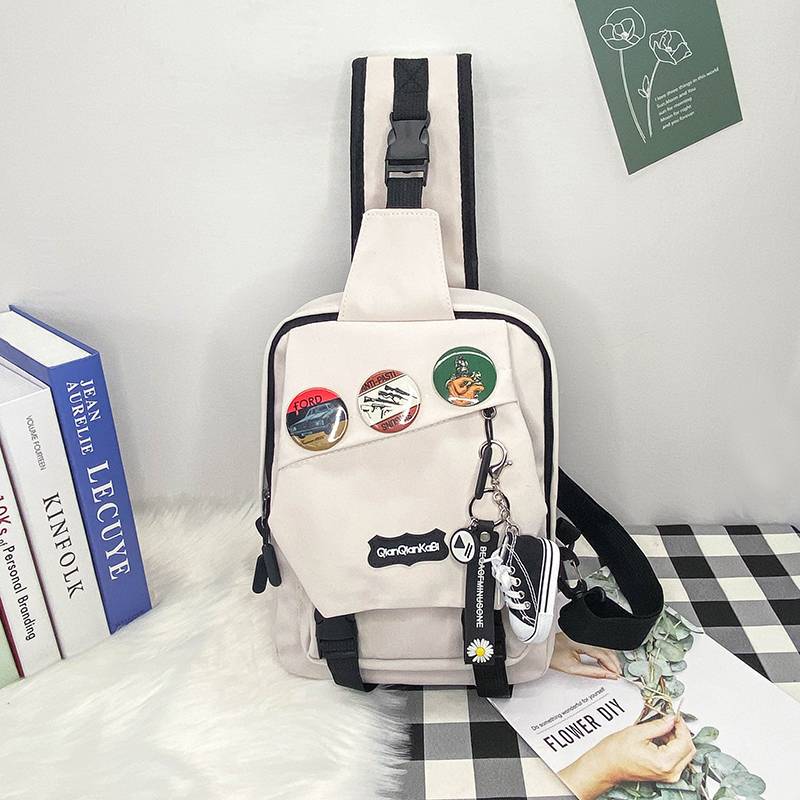 White + 3 badges + tarpaulins