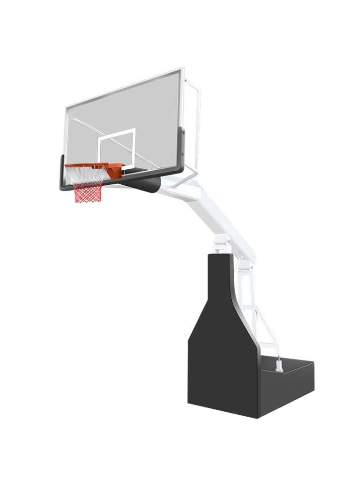 New high -end luxury standard children and adults adult electric hydraulic lifting can move basketball rack