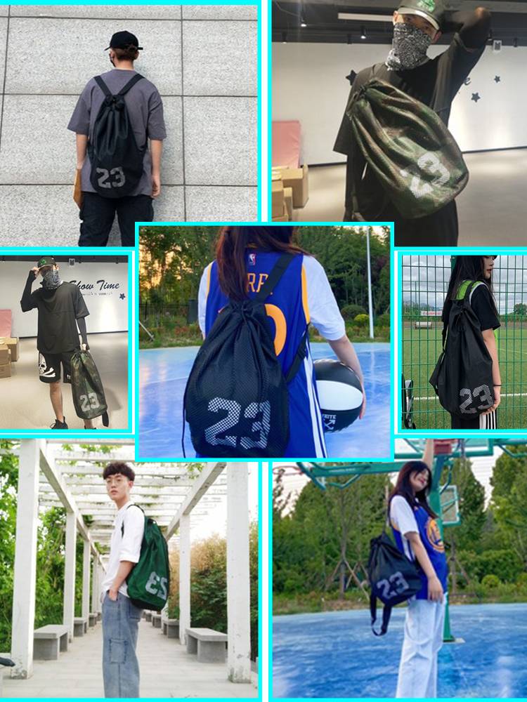 Basketball bag basketball training bag badminton racket bag multifunctional backpack backpack storage bag network pocket football children