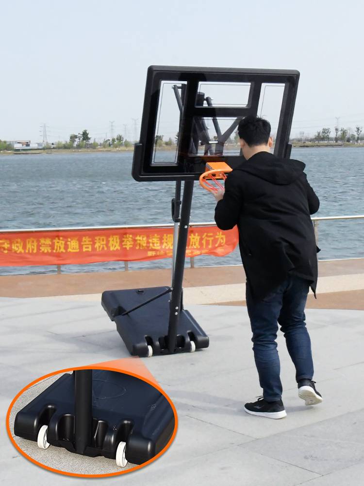 Basketball rack children's home useable shooting box adult outdoor lifting standard basketball adolescent indoor shooting