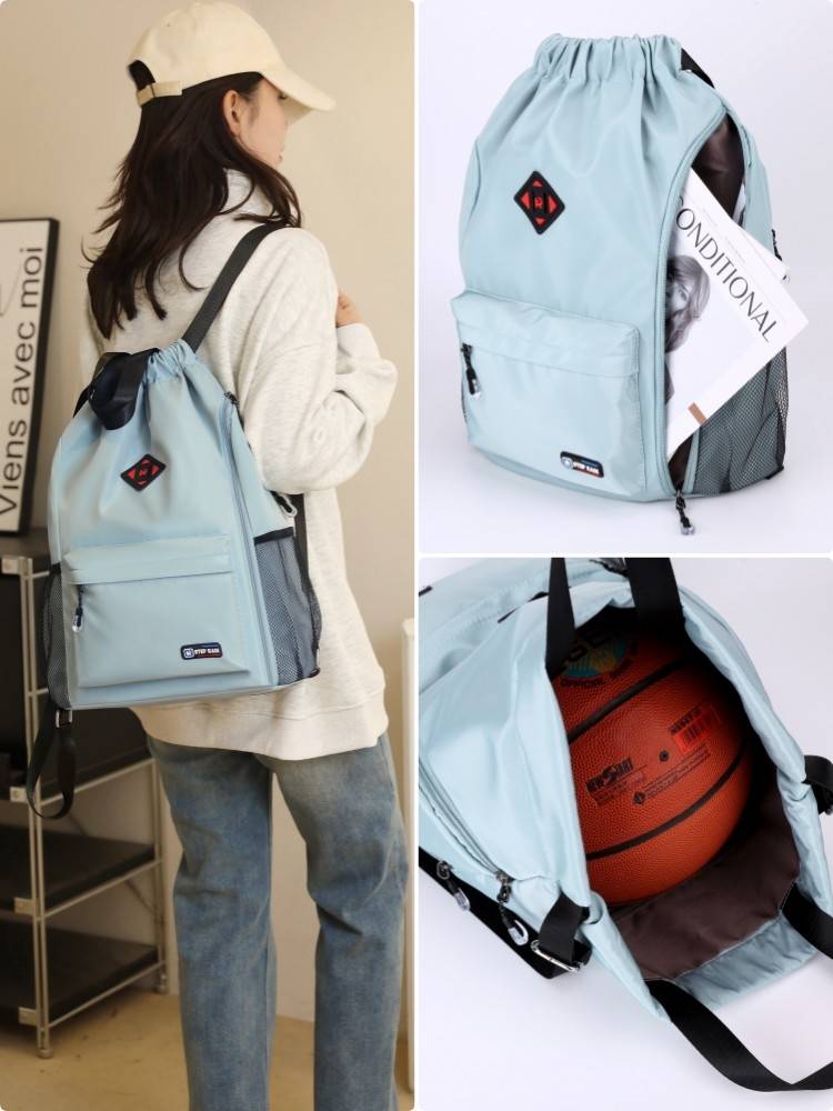 The sports shoulder bag folds the swim and gym bag bag, and the sling-ball bag goes out in no time