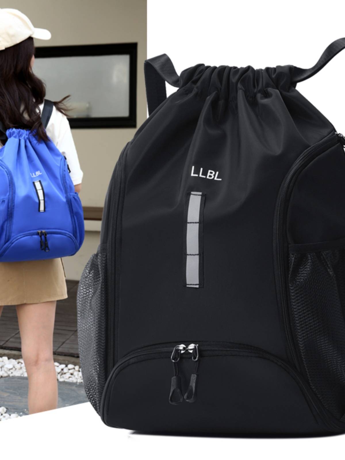 Backpack Large -capacity Beam Pocket Men's Women Travel Pack Training Backpack Outdoor Sports Package Pack Basketball Base
