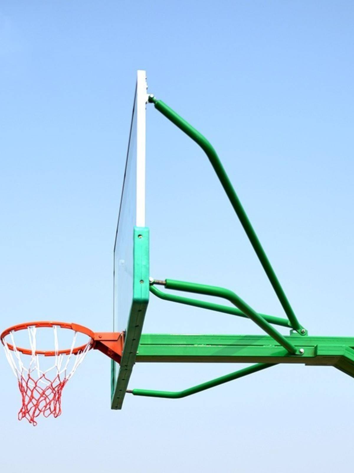 Outdoor basketball rack school adult standard fixed flat box concave ground buried competition training outdoor basketball rack
