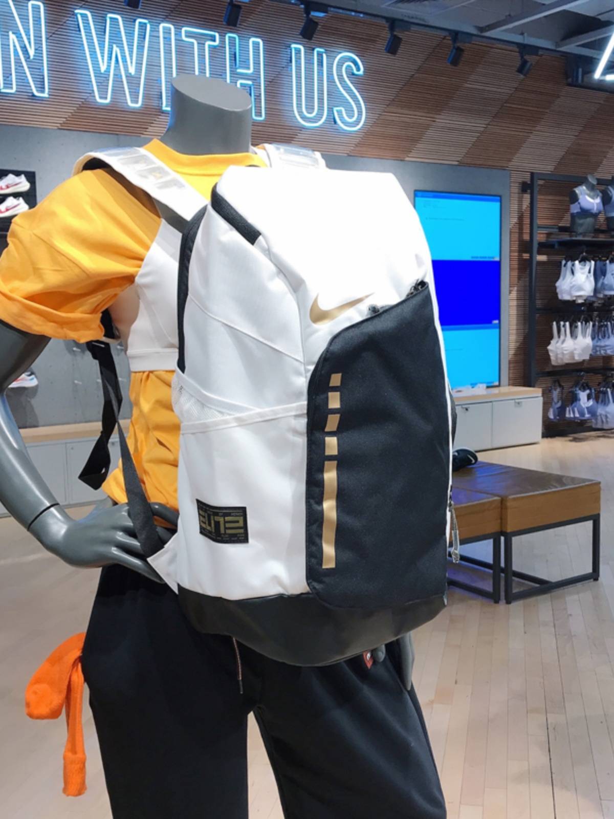 Nike Nike Sports Basketball Elite Base Back Backpack Student Computer School Bag Men and Women DX9786-100