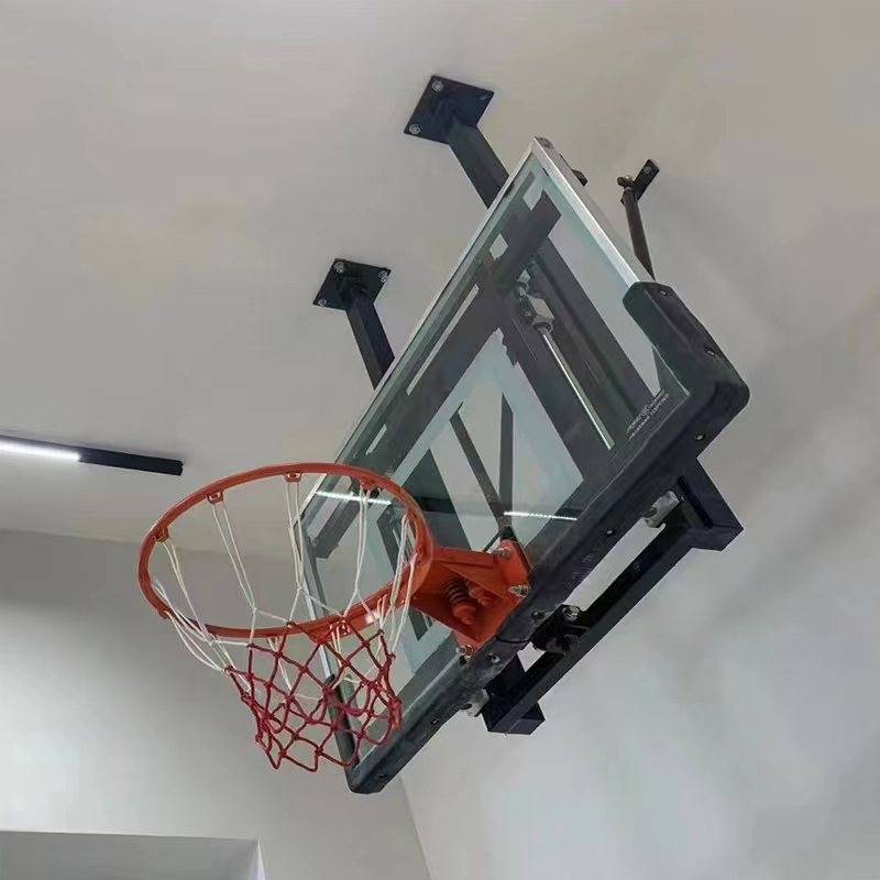 Black roof fixed hand shakes and loses the basketball rack