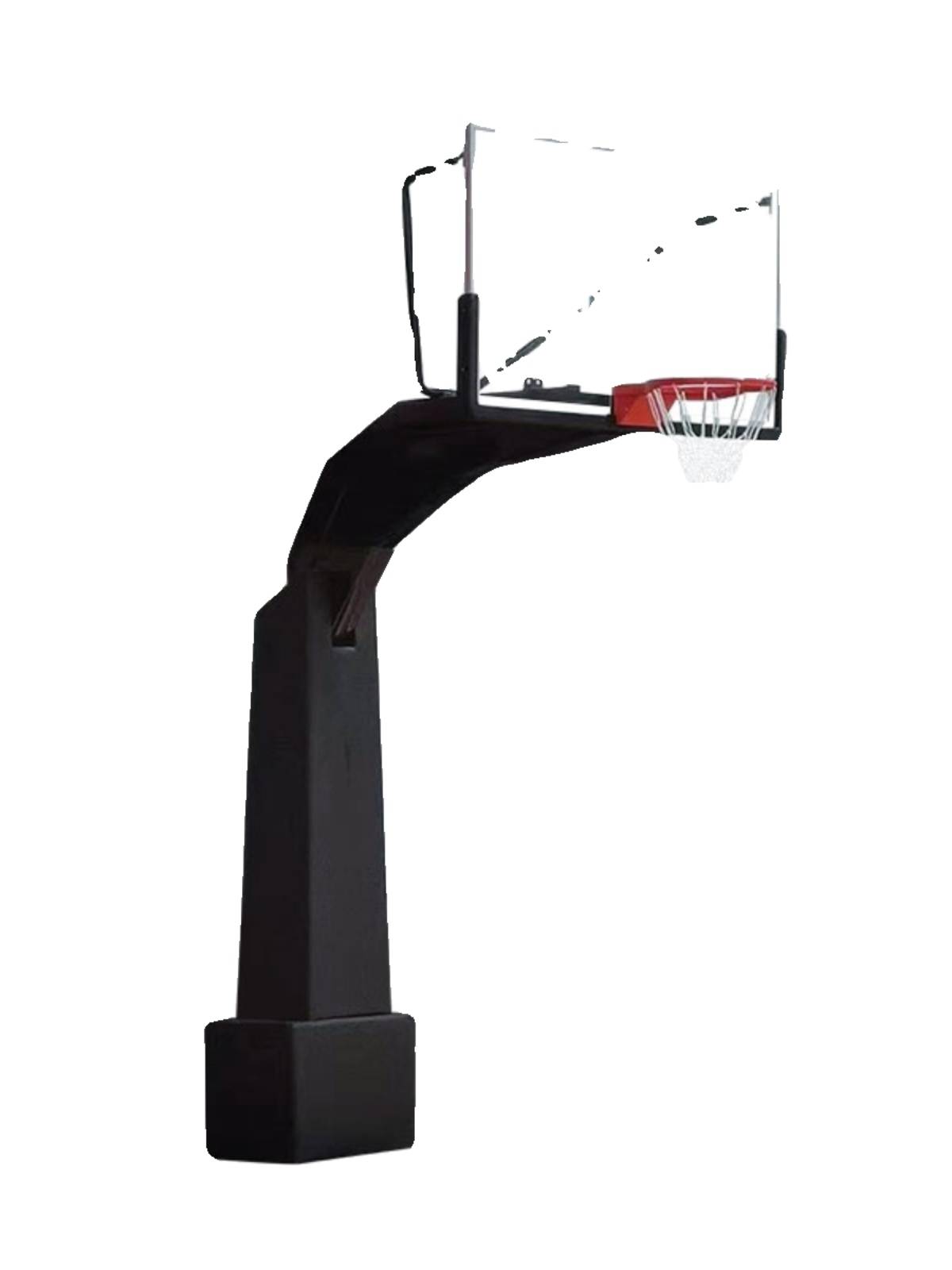 Outdoor fixed square tube basketball rack competition training professional basketball room indigenous burial basketball rack adult standard