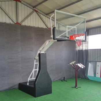 Imitation hydraulic basketball rack with protective cover