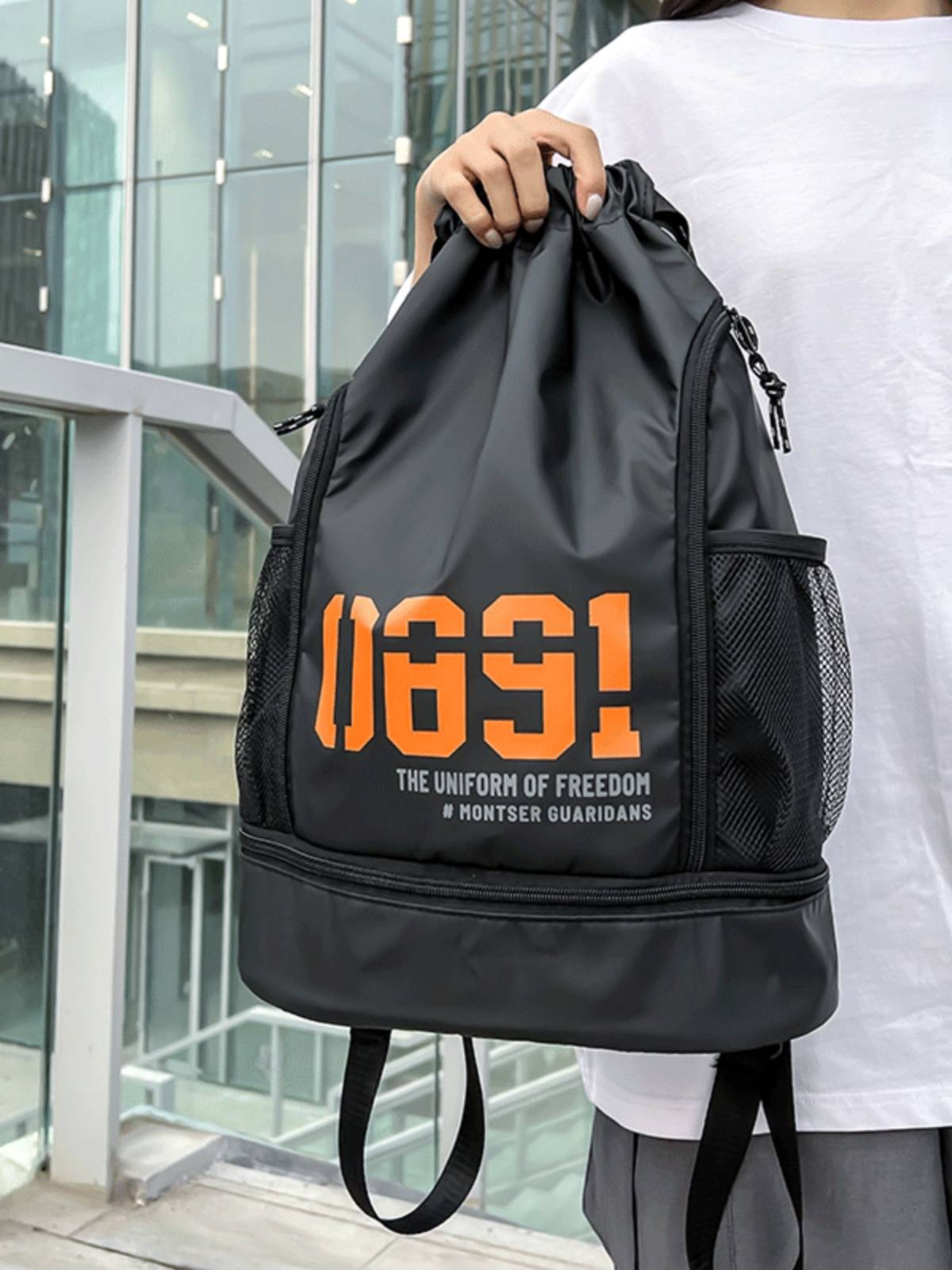 Sports training for swimming and gym packs, men and women, packs of large-capacity basketball packs, double-shouldered backpacks