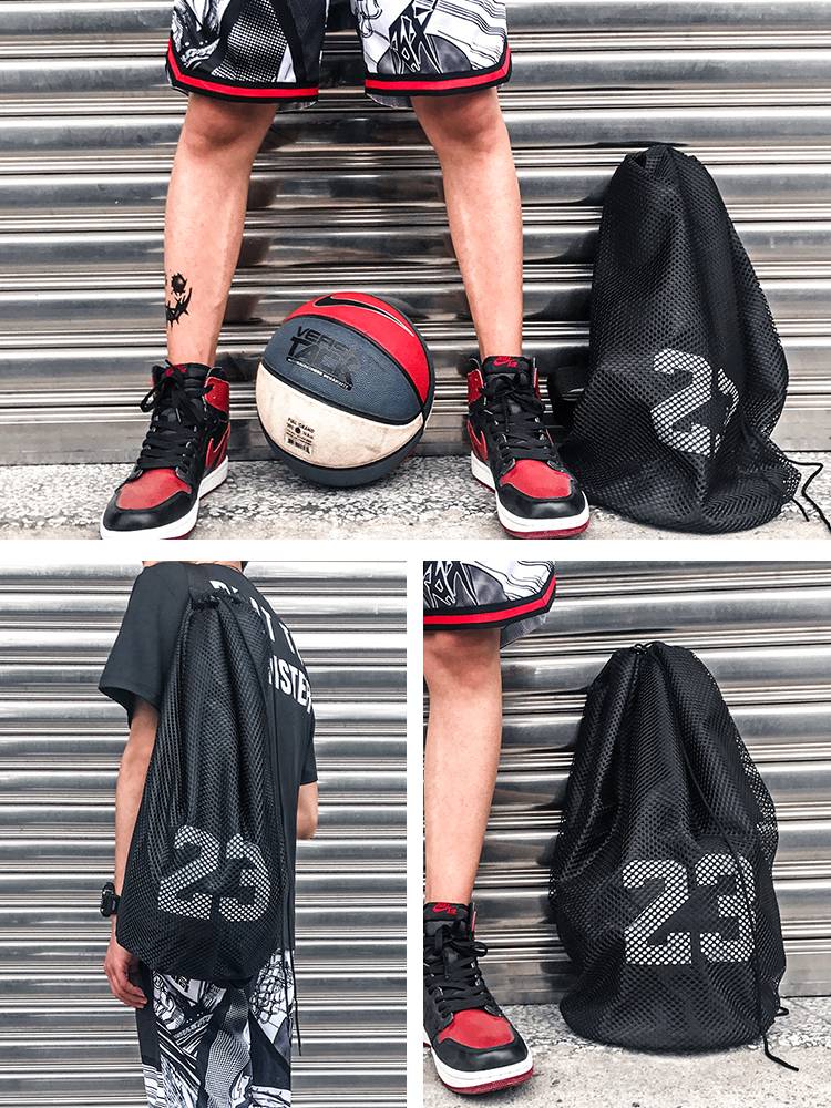 AJ23 basketball bag training bag basketball bag fitness bag men's and women's sports bag travel backbone back bag shoes to collect bags