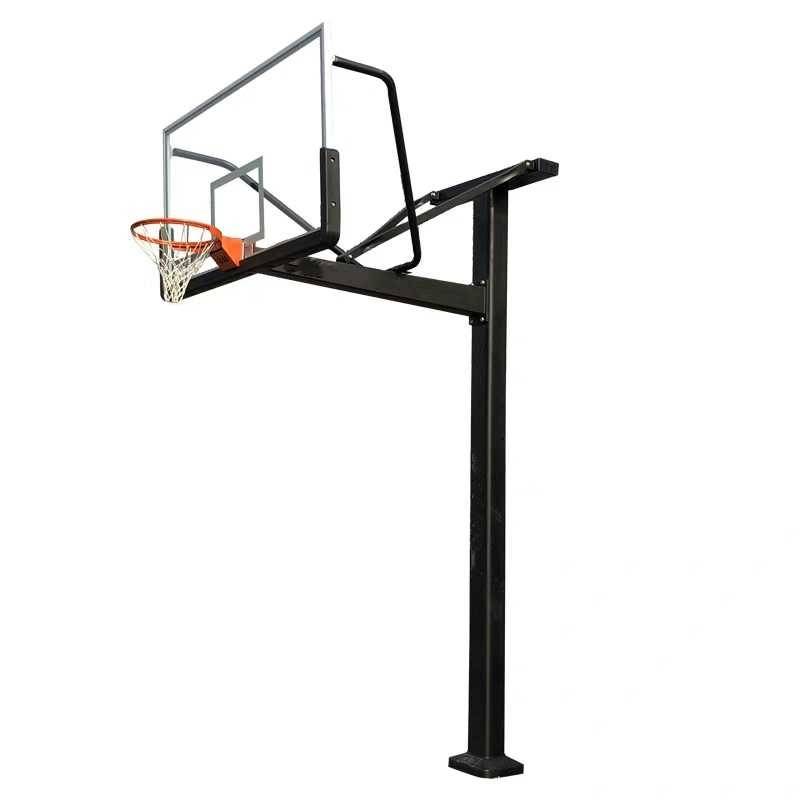 Basketball frame buried square pipe tube basketball frame fixed swallow -style indoor outdoor adult competition schools professional American style