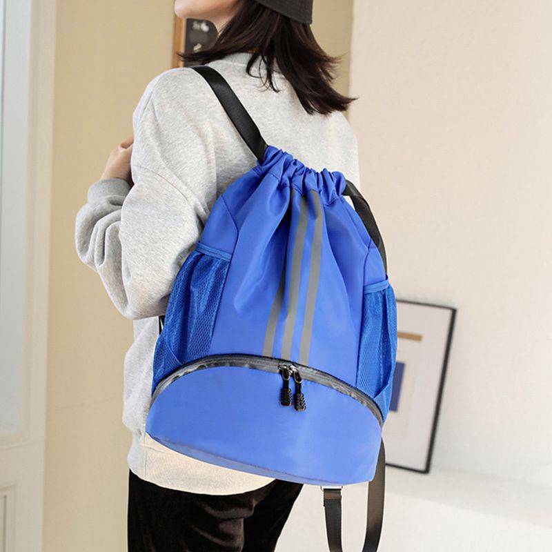 Custom drawing rope backpack anti -splash water travel backpack large -capacity sports fitness bag men's and women's bouquet pocket basketball bag