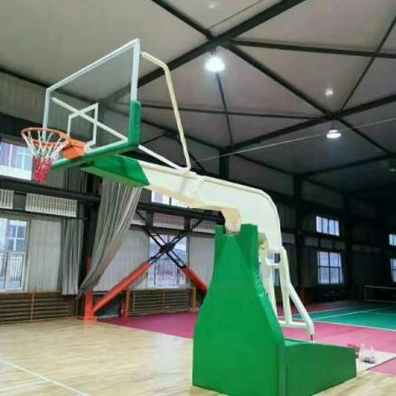 Gun -type hydraulic basketball rack