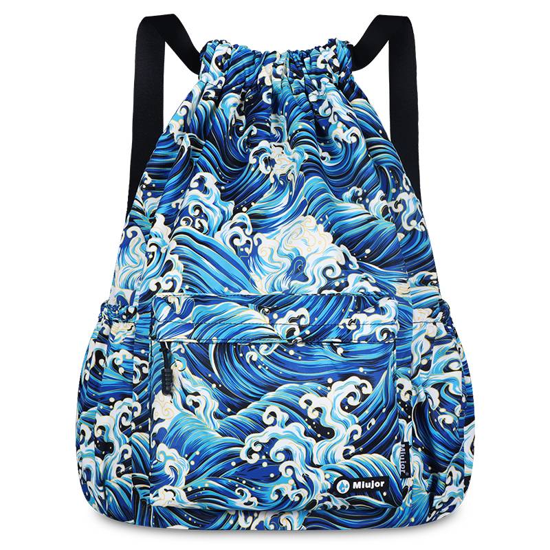 Big Wave Blue White