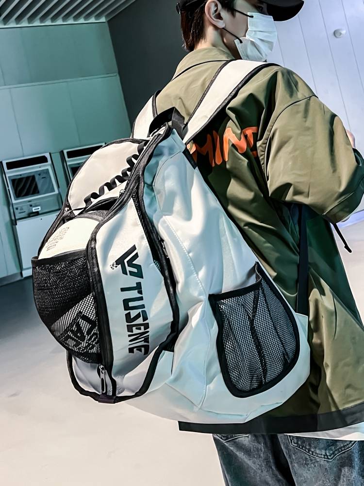 Backpack men's large -capacity sports basketball charter energy wind high school college student computer backpack junior high school student schoolbag