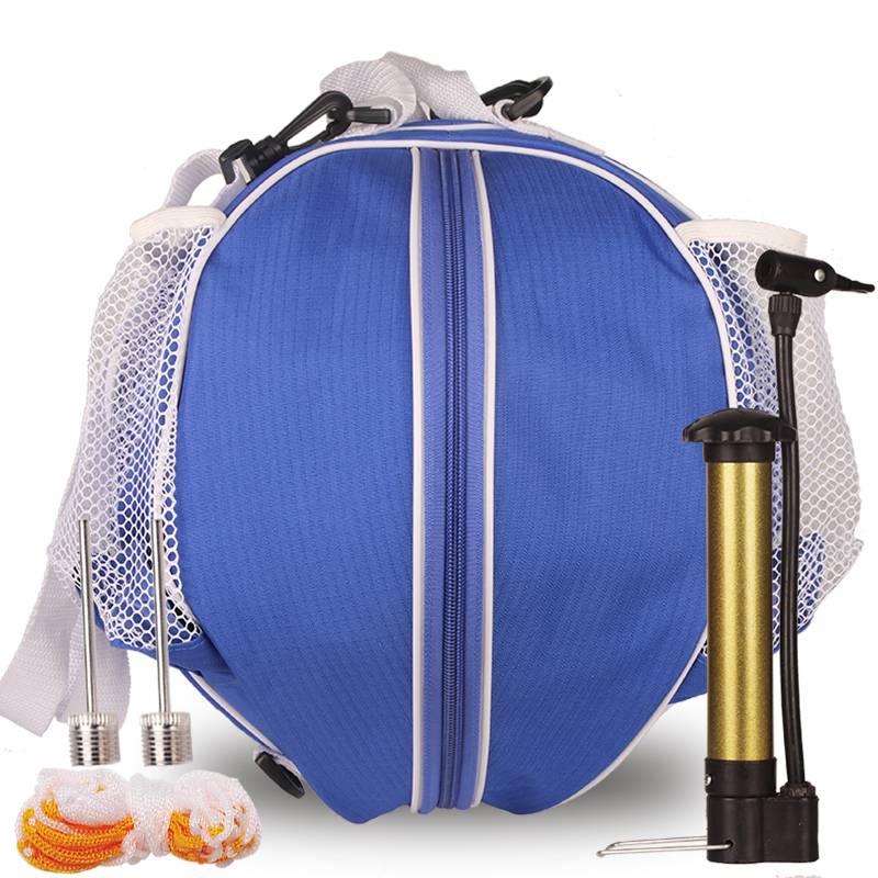 Blue + air pump + air needle + web pocket