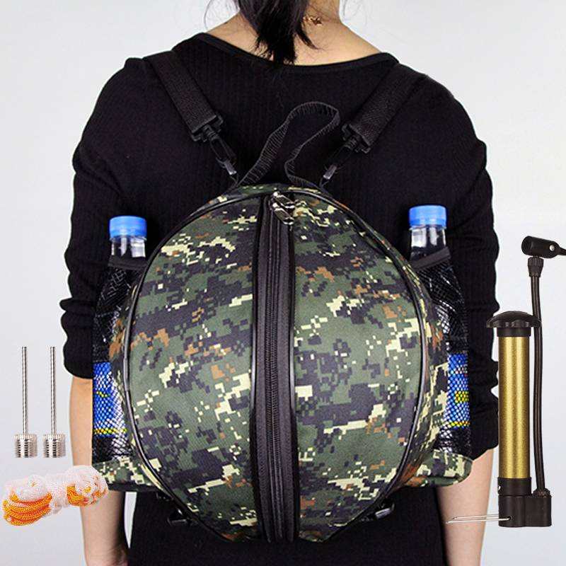 "By the shoulder" colour green + air pump + air needle + web pocket