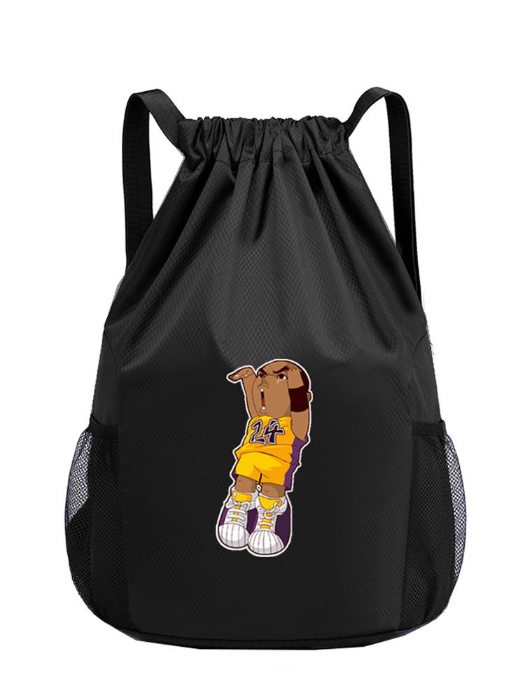 Children's basketball bag basketball bag bag large -capacity football packaging bag drawing rope -to -shoulder custom simple schoolbag